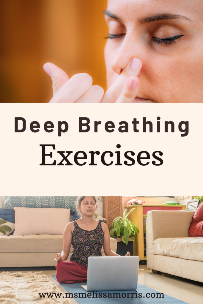 Deep breathing exercises